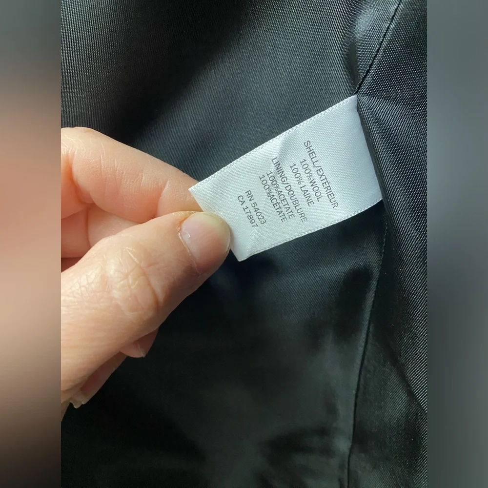 Banana Republic Men’s Black Suit Jacket Blazer Sz 38R 100% Wool - Picture 9 of 15